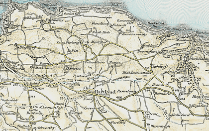 Old map of Norton in 1900