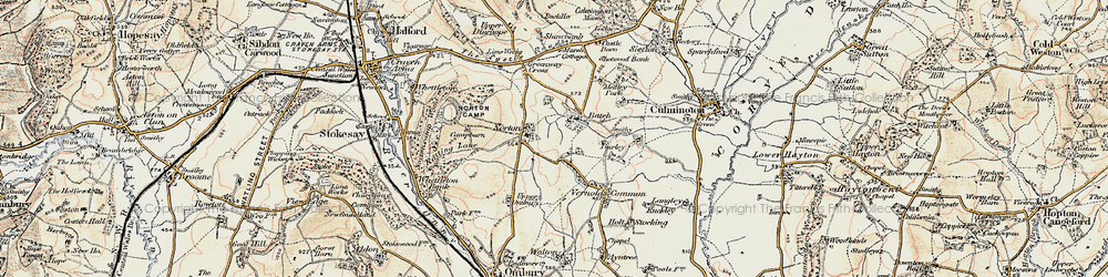 Old map of Norton in 1901-1903