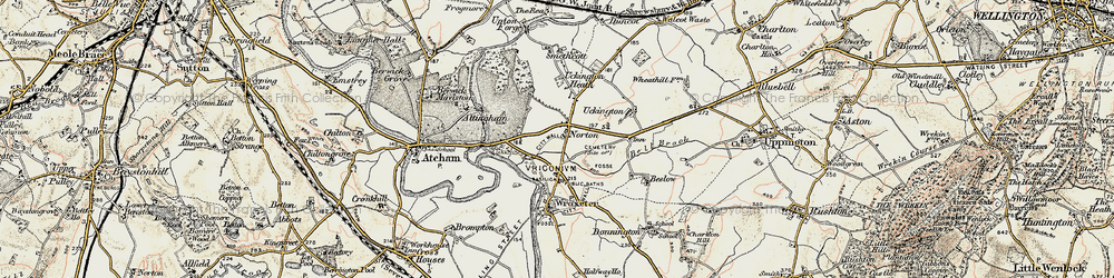 Old map of Norton in 1902