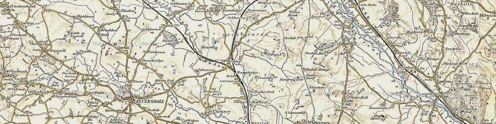 Old map of Norton Bridge in 1902
