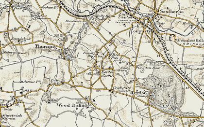 Old map of Norton Corner in 1902