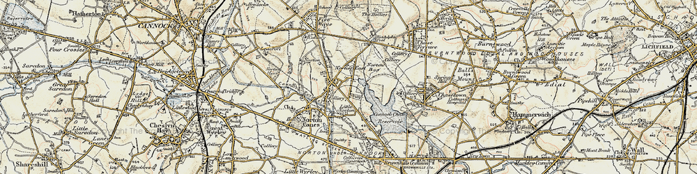 Old map of Norton East in 1902