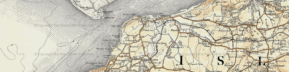 Old map of Norton Green in 1899-1909