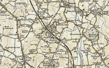 Old map of Norton Green in 1901-1902