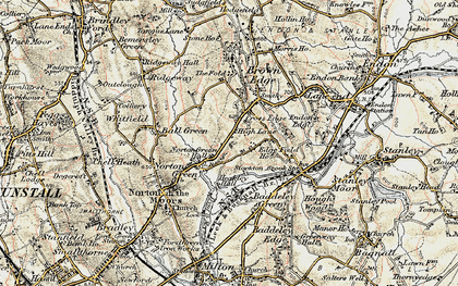 Old map of Norton Green in 1902