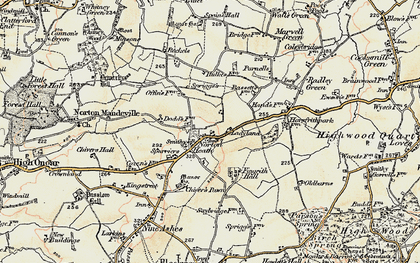 Old map of Norton Heath in 1898