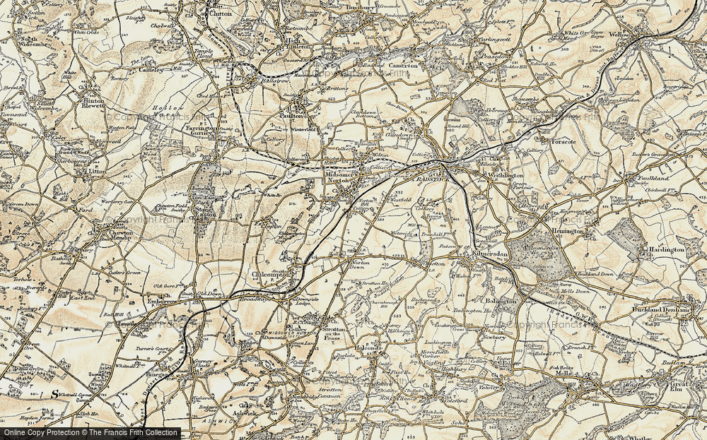 Old Map of Norton Hill, 1899 in 1899