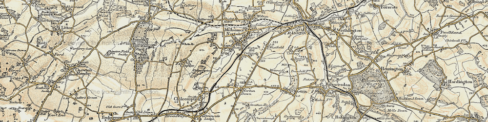Old map of White Post in 1899