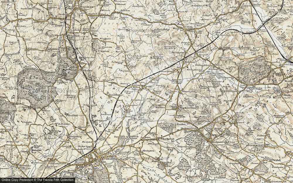 Old Map of Historic Map covering Bellaport Lodge in 1902
