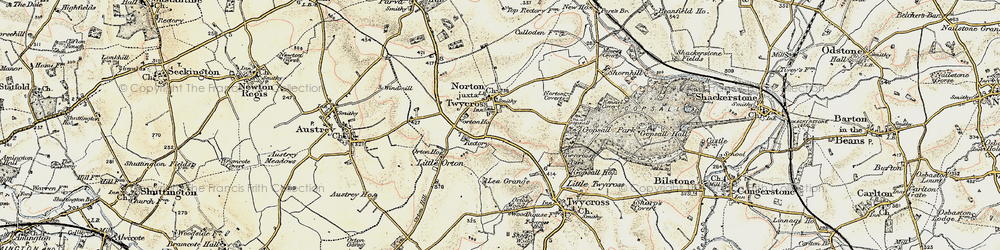 Old map of Norton-Juxta-Twycross in 1902-1903