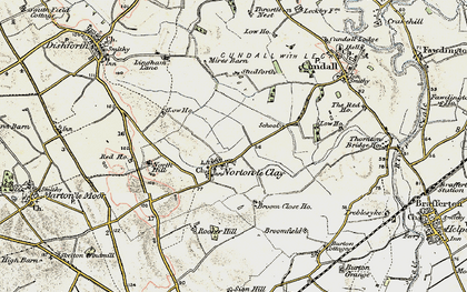 Old map of Norton-le-Clay in 1903-1904