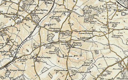 Old map of Norton Lindsey in 1899-1902