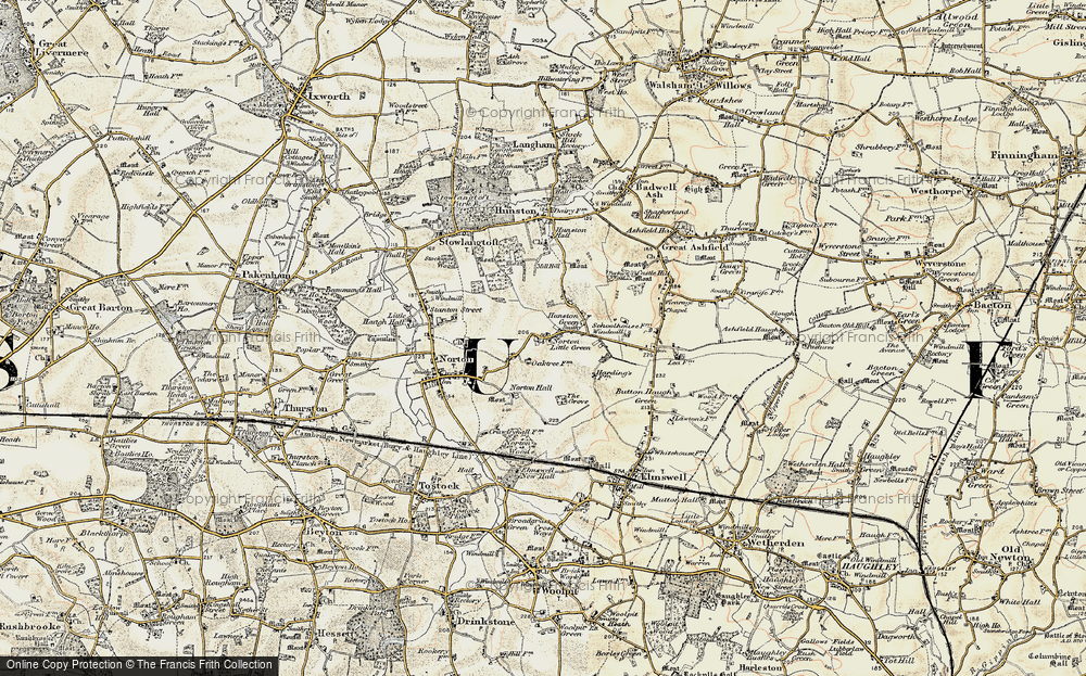 Old Map of Norton Little Green, 1901 in 1901