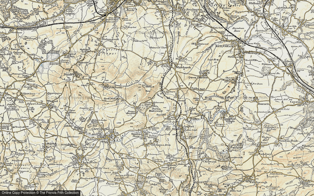 Old Map of Norton Malreward, 1899 in 1899