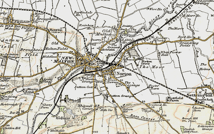 Old map of Norton-on-Derwent in 1903-1904