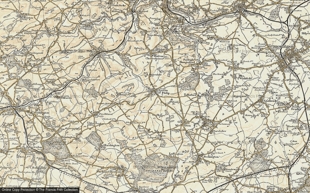 Old Map of Norton St Philip, 1898-1899 in 1898-1899