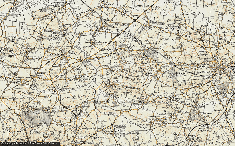 Old Map of Norton Sub Hamdon, 1898-1900 in 1898-1900