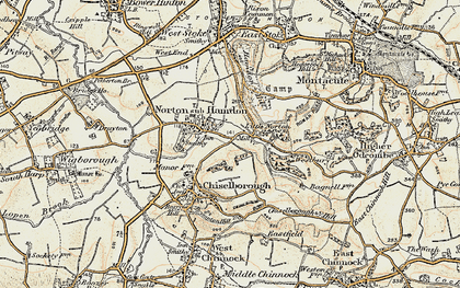 Old map of Norton Sub Hamdon in 1898-1900