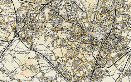 Old map of Norwood New Town in 1897-1902