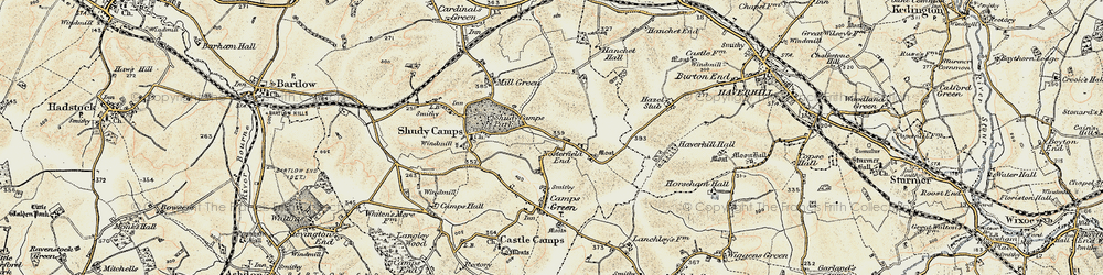 Old map of Nosterfield End in 1898-1901