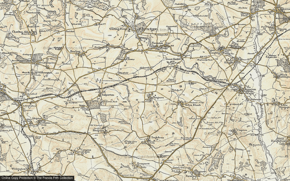 Old Map of Notgrove, 1898-1899 in 1898-1899