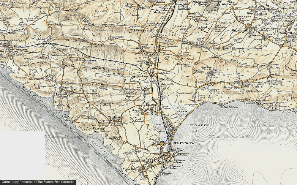Old Map of Nottington, 1899 in 1899
