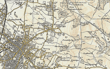 Old map of Noverton in 1898-1900