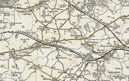 Old map of Beechfield Ho in 1902
