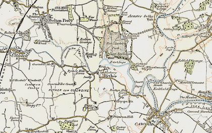 Old map of Nun Appleton in 1903