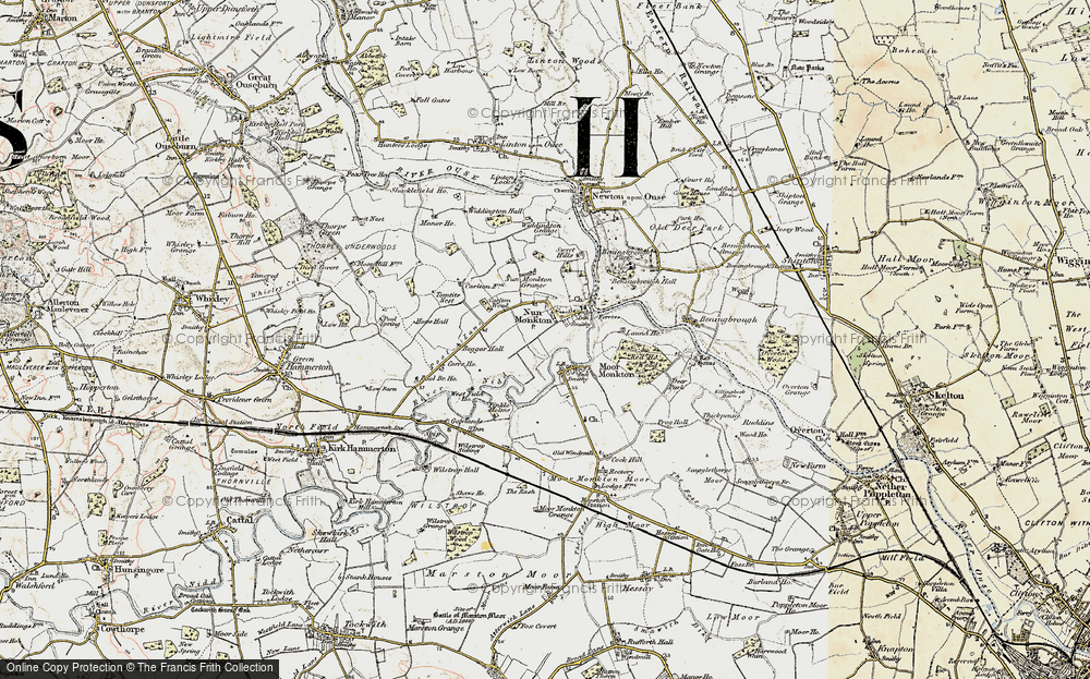 Old Map of Nun Monkton, 1903-1904 in 1903-1904