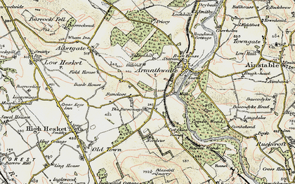 Old map of Vicarage Fm in 1901-1904