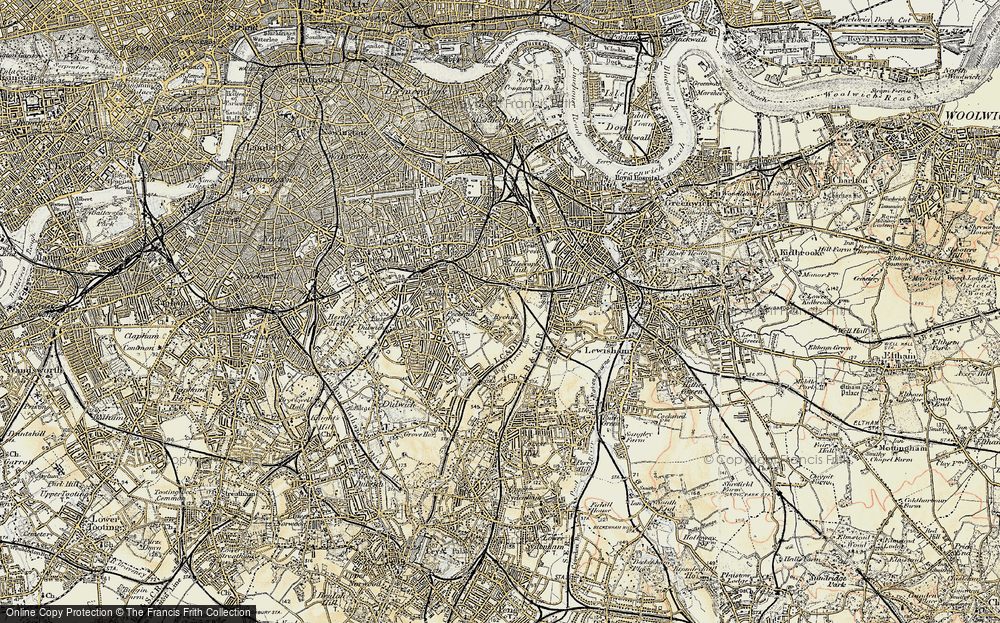 Old Map of Nunhead, 1897-1902 in 1897-1902