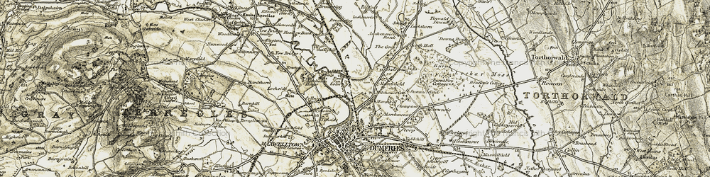 Old map of Bloomfield in 1901-1905