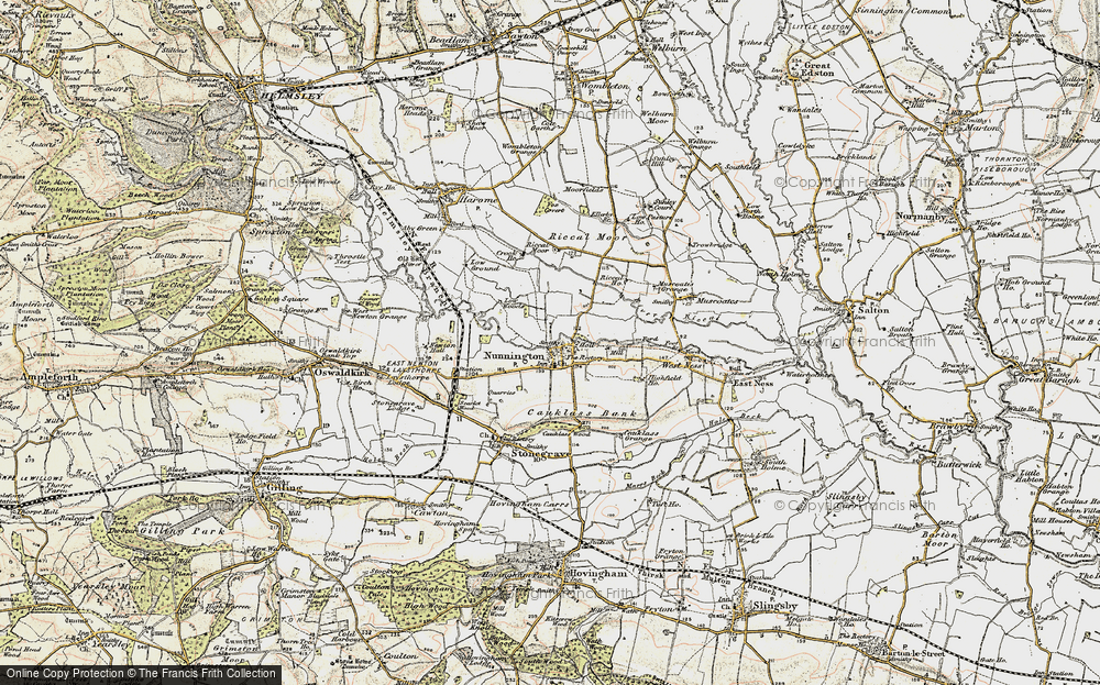 Old Map of Nunnington, 1903-1904 in 1903-1904