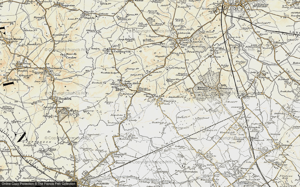 Old Map of Nup End, 1898 in 1898