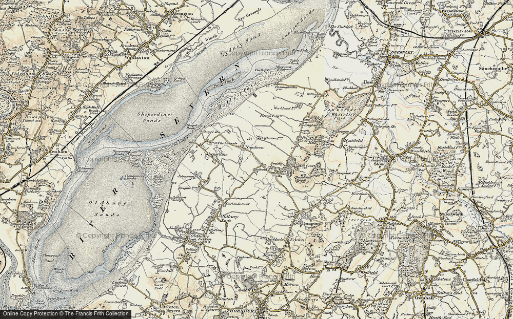 Old Map of Nupdown, 1899-1900 in 1899-1900
