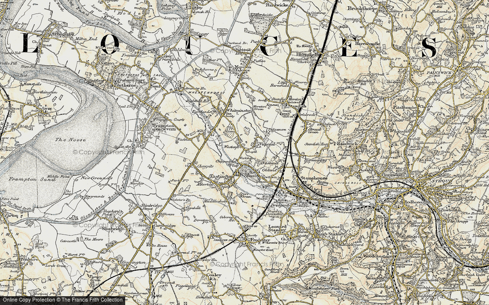 Old Map of Nupend, 1898-1900 in 1898-1900