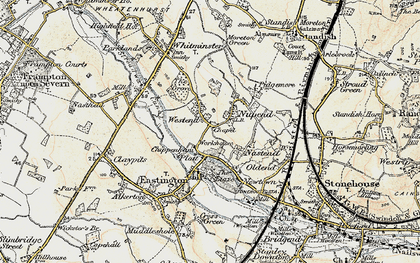 Old map of Nupend in 1898-1900