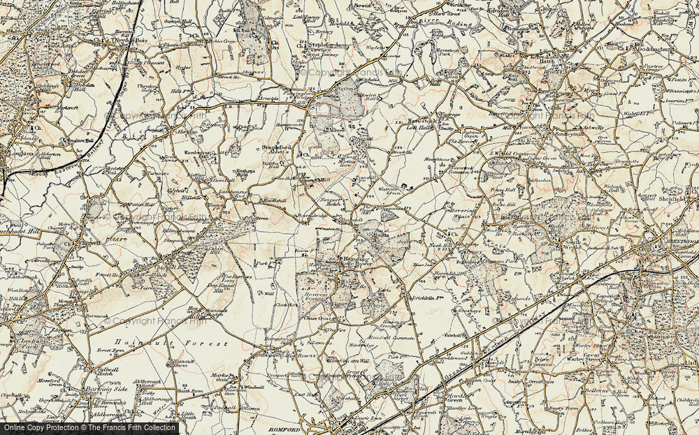 Old Map of Nuper's Hatch, 1898 in 1898