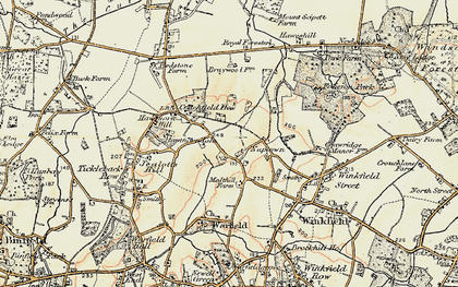Old map of Nuptown in 1897-1909
