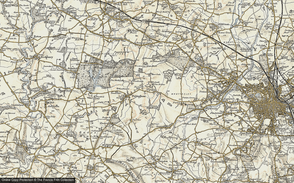 Old Map of Nurton, 1902 in 1902