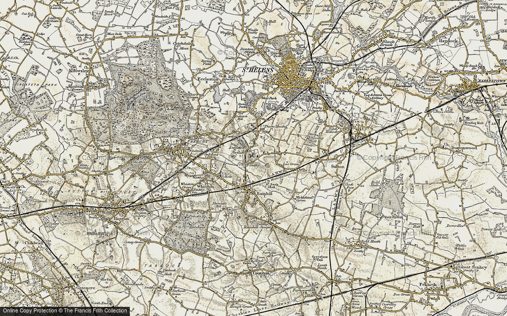 Old Map of Nut Grove, 1903 in 1903