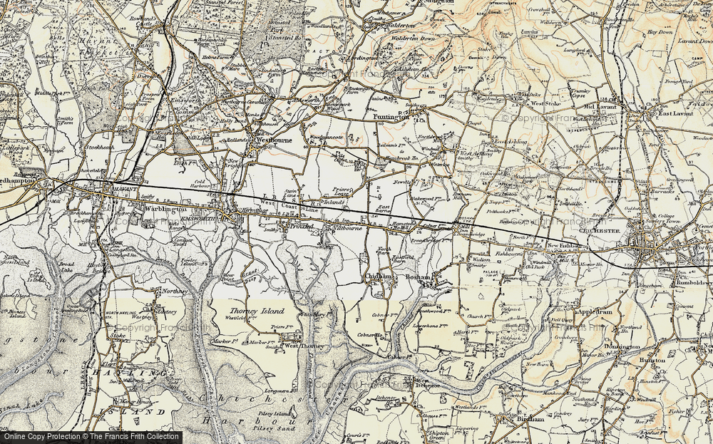 Old Map of Nutbourne, 1897-1899 in 1897-1899