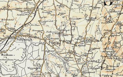 Old map of Nutbourne in 1897-1900
