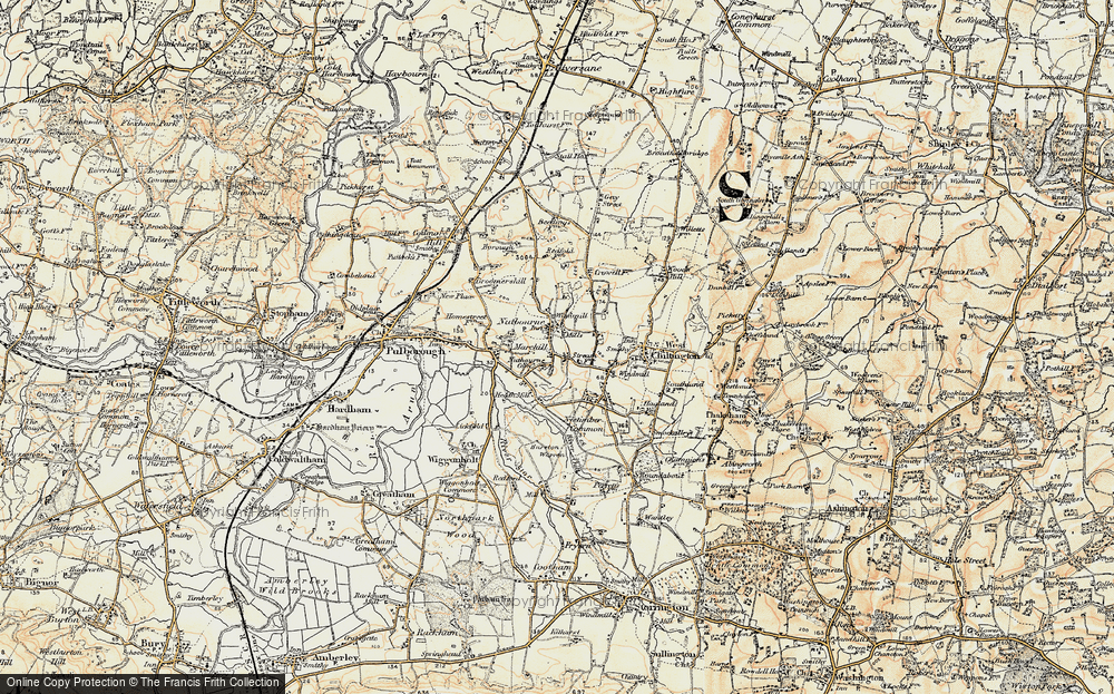 Old Map of Nutbourne Common, 1897-1900 in 1897-1900