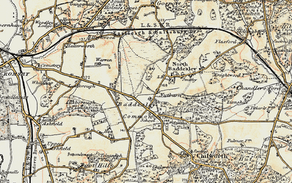Old map of Nutburn in 1897-1909