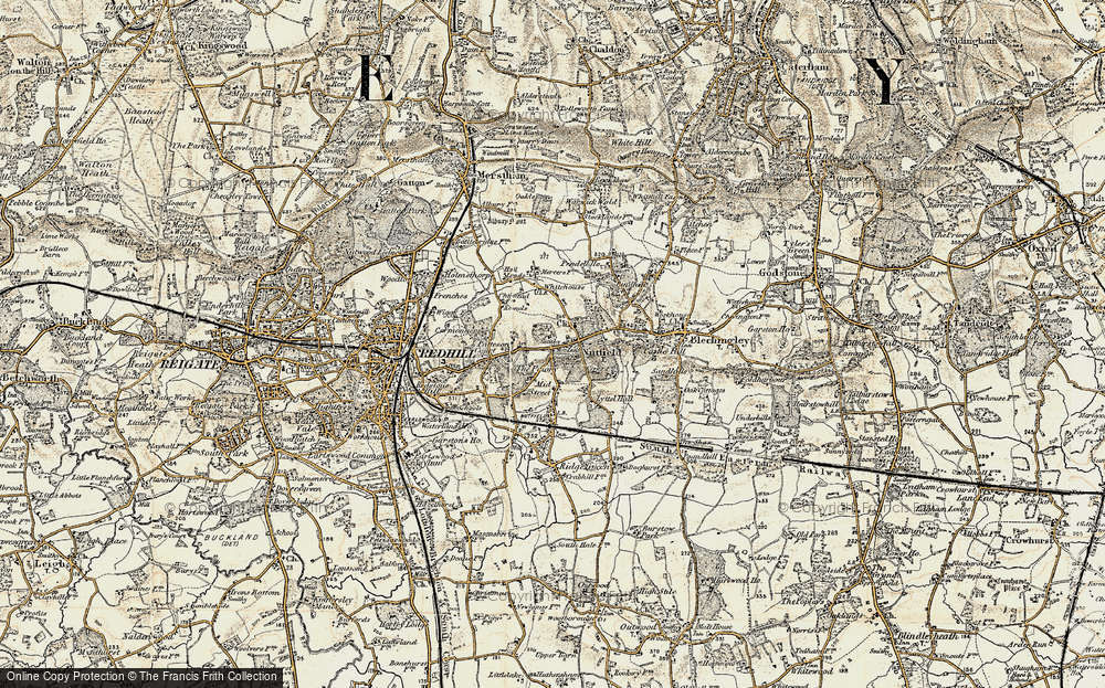 Old Map of Nutfield, 1898-1902 in 1898-1902