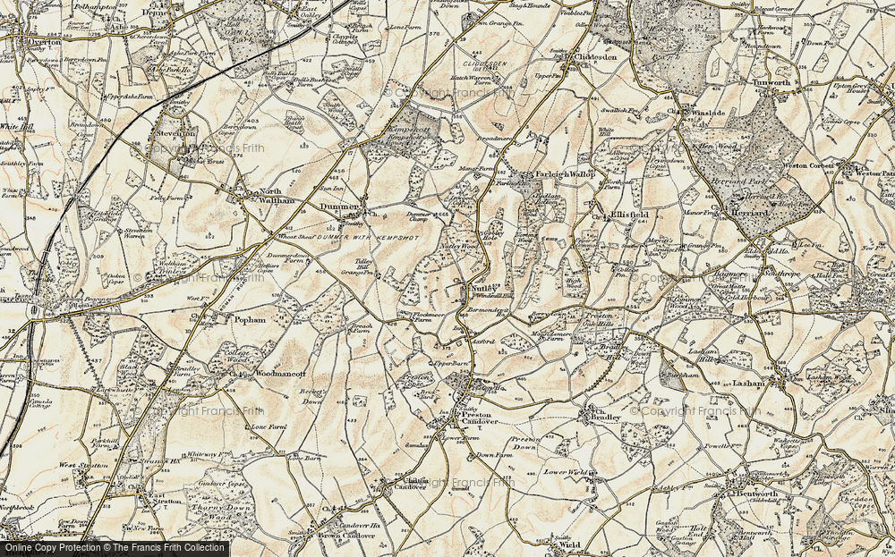 Old Map of Nutley, 1897-1900 in 1897-1900