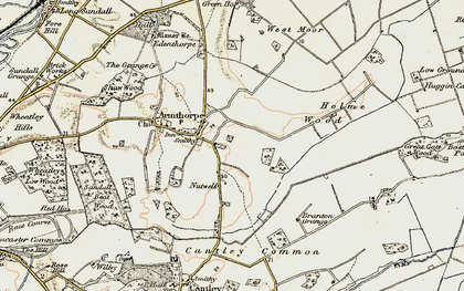 Old map of Branton Grange in 1903