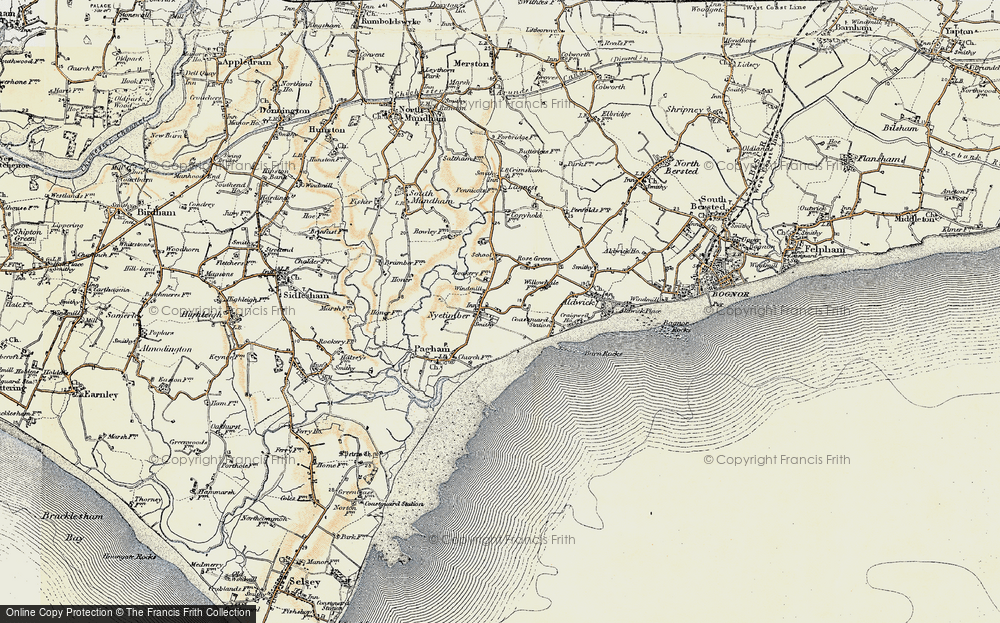 Old Map of Historic Map covering Barn Rocks in 1897-1899